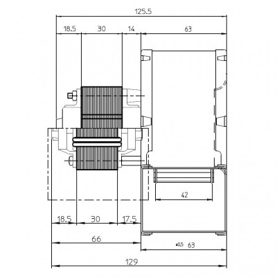 Centrifugalventilator Fergas till pilleovn Eva Calor, Prisma, flow 121 m³/h - Produktsammenligning