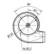 Røgsuger EBM til pilleovne Palladio, Maksimal luftmængde 170 m³/h | Ventilatorer og blæsere | Pilleovne dele |