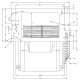 Centrifugalventilator Natalini til pilleovne Eco Spar, Deville, Puros m.fl.- Sit Group, flow 480 m³/h | Ventilatorer og blæsere | Pilleovne dele |