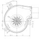 Røgventilator LN2 Natalini til pilleovne Maksimal luftmængde 160 m³/h | Ventilatorer og blæsere | Pilleovne dele |