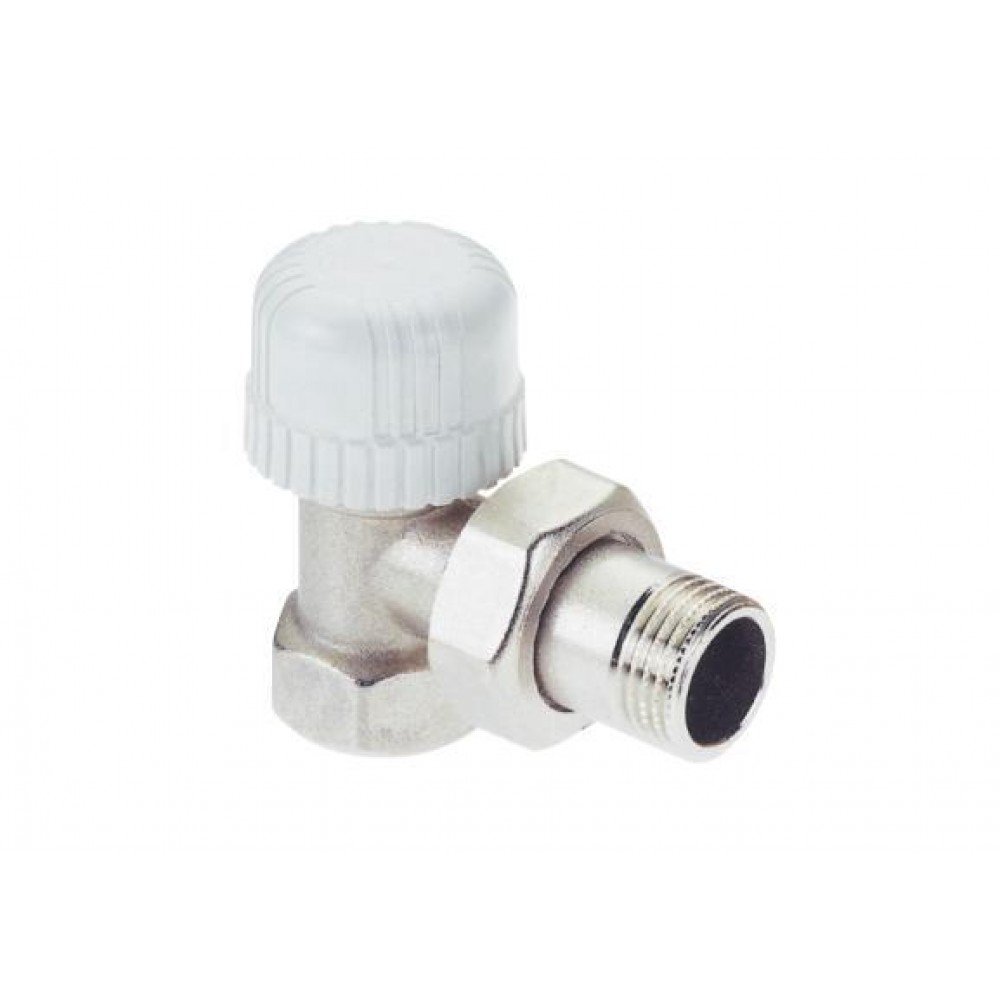 Kølerventil 1/2", vinklet ICMA 774 til termostatisk hoved (M28x1,5)
