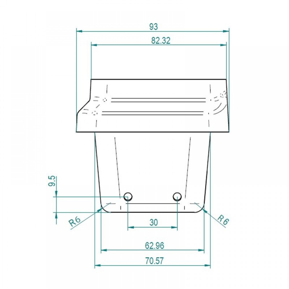 Støbejern Brændergryde til pilleovn, 113 x 93mm | Braziers | Forbrændingskammer |