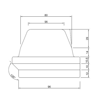 Støbejern Brændergryde til pilleovn Karmek One, Moretti Design, 165 x 106mm - Brændergryde til pilleovn