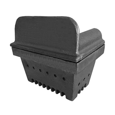 Støbejern Brændergryde til pilleovn Kalon, 136 x 92mm - Brændergryde til pilleovn