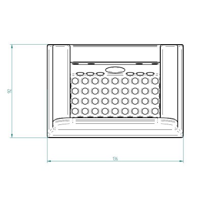 Støbejern Brændergryde til pilleovn Kalon, 136 x 92mm - Brændergryde til pilleovn