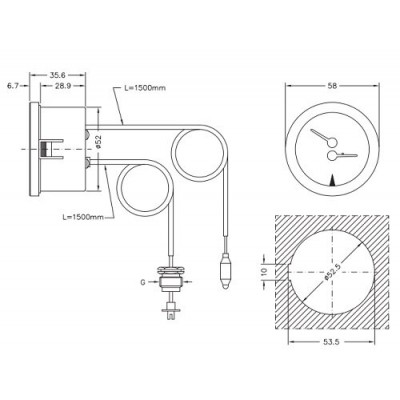 Capillary thermomanometer Cewal, Thermoplastic case - Produktsammenligning