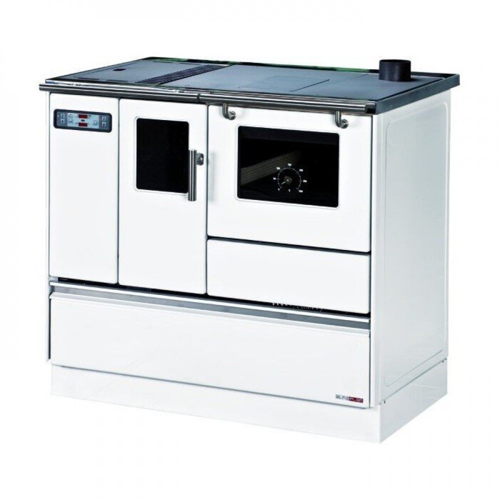 Pillekomfur Alfa Plam Alfa 90 Pelet Hvid, 8.18kW | Pillekomfurer | Pellets |