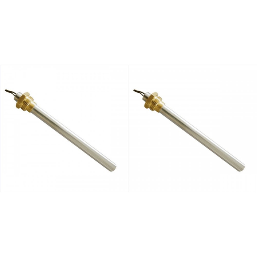 Gløderør / Eltænder til pilleovn MCZ, RED m.fl., samlet længde 148mm, 350W - x2 | Gløderør til pilleovn | Reservedele til Pilleovn |