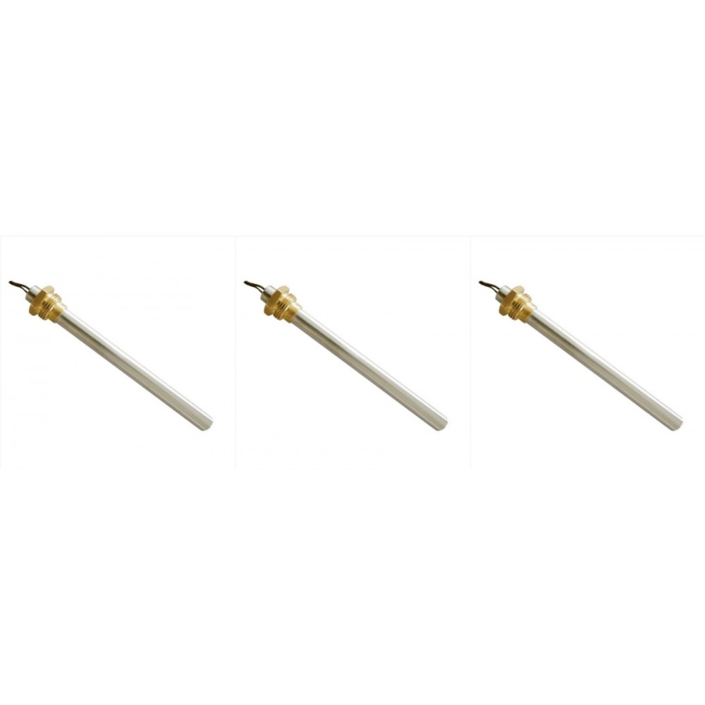 Gløderør / Eltænder til pilleovn MCZ, RED m.fl., samlet længde 148mm, 350W - x3 | Gløderør til pilleovn | Reservedele til Pilleovn |