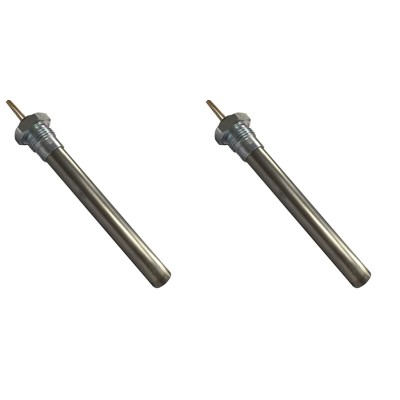 Gløderør / Eltænder til pilleovne Ecosystem m.fl., samlet længde 152mm, 400W - x2 - Gløderør til pilleovn