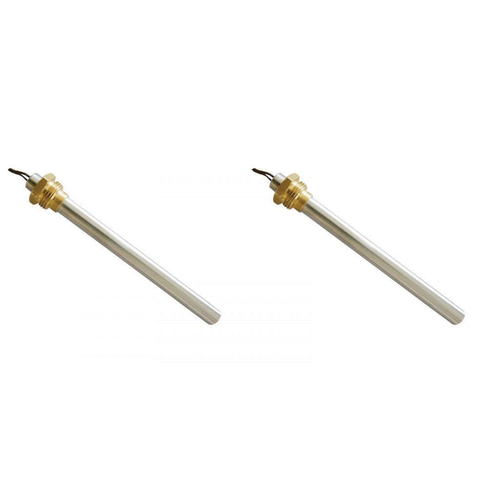 Gløderør / Eltænder til pilleovn Prity, AMG, Cadel, Dielle, Kalon, Good Fire m.fl., samlet længde 148 mm, 300W - x2 | Gløderør til pilleovn | Reservedele til Pilleovn |