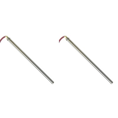 Gløderør / Eltænder til pilleovne Edilkamin m.fl., samlet længde 280mm, 470W - x2 - Gløderør til pilleovn