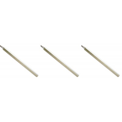 Gløderør / Eltænder til pilleovne La Nordica, Dal Zotto, Edilkamin, TMC m.fl., samlet længde 155 mm, 300W - x3 - Gløderør til pilleovn