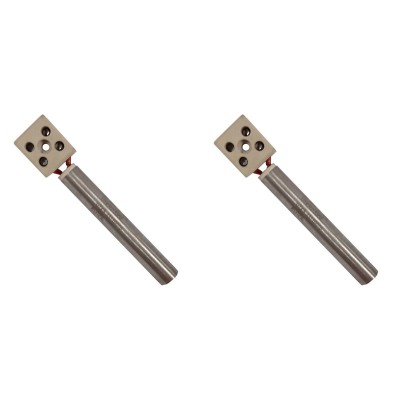 Gløderør / Eltænder til pilleovne Eurofiamma, Arce m.fl., længde 80mm, 250W - x2 - Gløderør til pilleovn