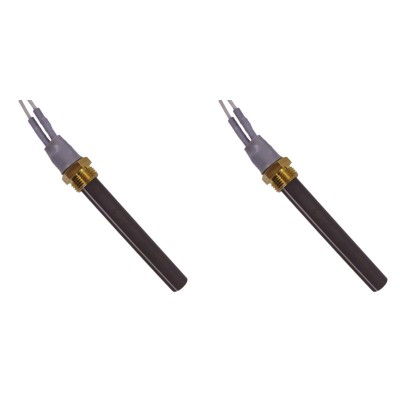 Keramisk gløderør / eltænder til pilleovne BURNiT, Deville og andre, samlet længde 94 mm, 300W - x2 - Gløderør til pilleovn