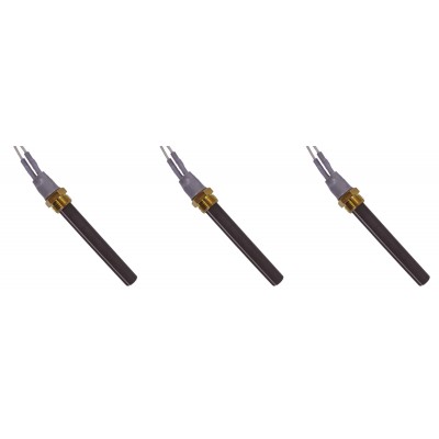 Keramisk gløderør / eltænder til pilleovne BURNiT, Deville og andre, samlet længde 94 mm, 300W - x3 - Gløderør til pilleovn
