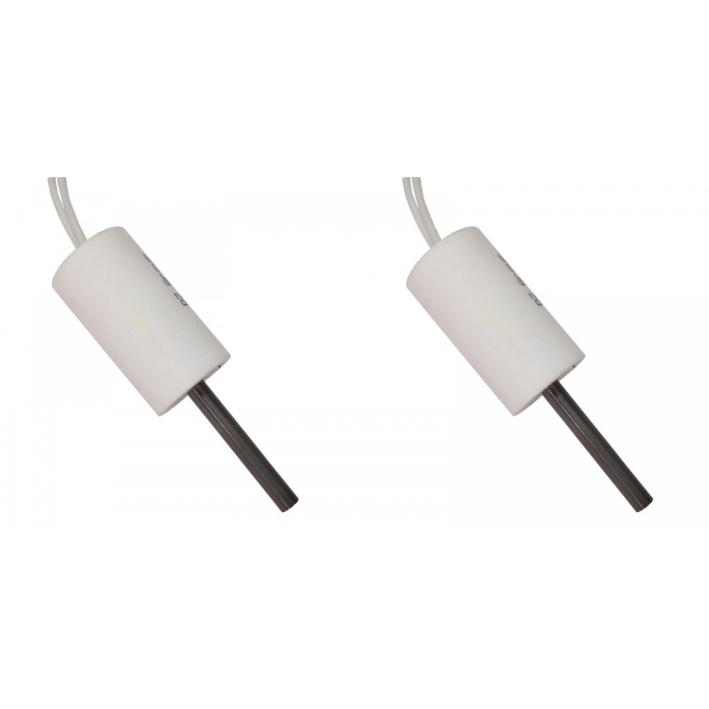 Gløderør / Eltænder til pilleovne ComfortBilt, Edilkamin og andre, total længde 66 mm, 90 - 100W til 24 Volt AC - x2 | Gløderør til pilleovn | Reservedele til Pilleovn |