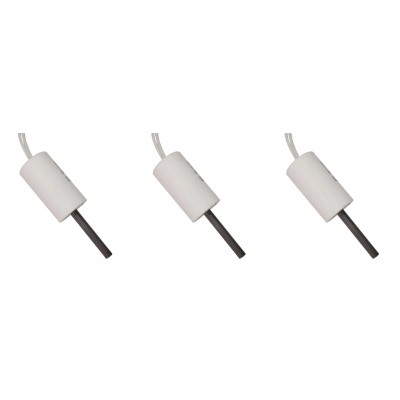 Gløderør / Eltænder til pilleovne ComfortBilt, Edilkamin og andre, total længde 66 mm, 90 - 100W til 24 Volt AC - x3 - Gløderør til pilleovn