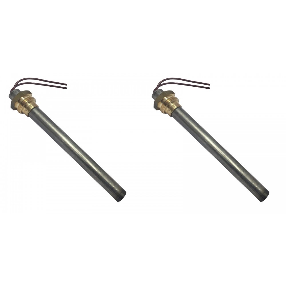 Gløderør / Eltænder til pilleovne Ecoteck, Ravelli m.fl., samlet længde 114 mm, 250W - x2