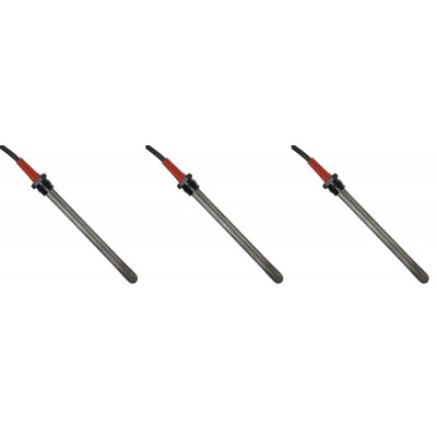 Gløderør / Eltænder til pilleovne Palladio og andre, samlet længde 145 mm, 250W - x3 - Gløderør til pilleovn