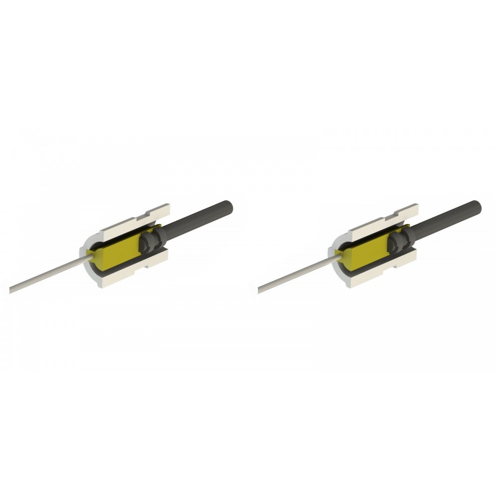 Gløderør / Eltænder til pilleovne  Eco Spar, BURNiT og andre, total længde 65 mm, 95W til 24V - x2 | Gløderør til pilleovn | Reservedele til Pilleovn |