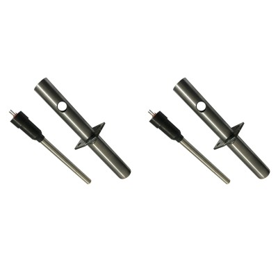 Gløderør / Eltænder til pilleovne Enviro med luftkanaliseringsrør, total længde 153 mm, 230W - x2 - Gløderør til pilleovn
