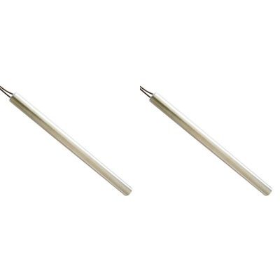 Gløderør / Eltænder til pilleovne La Nordica m.fl., samlet længde 185 mm, 400W - x2 - Gløderør til pilleovn