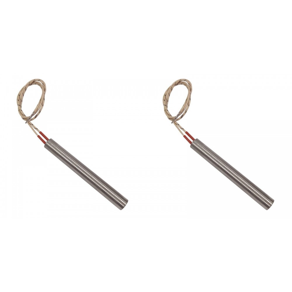 Gløderør / Eltænder til pilleovne Arce, Cadel, Eurofiamma, Eurosteack m.fl., total længde 101mm, 300W - x2 | Gløderør til pilleovn | Reservedele til Pilleovn |