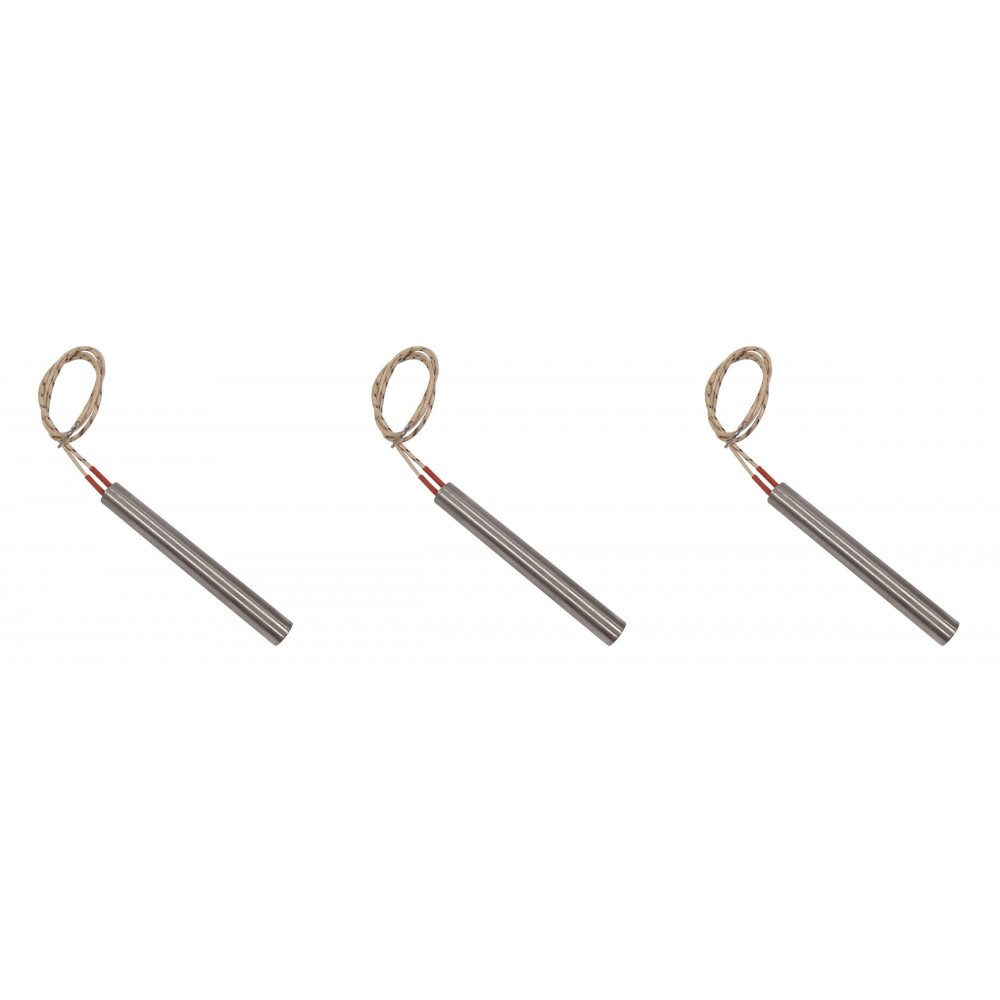 Gløderør / Eltænder til pilleovne Arce, Cadel, Eurofiamma, Eurosteack m.fl., total længde 101mm, 300W - x3 | Gløderør til pilleovn | Reservedele til Pilleovn |