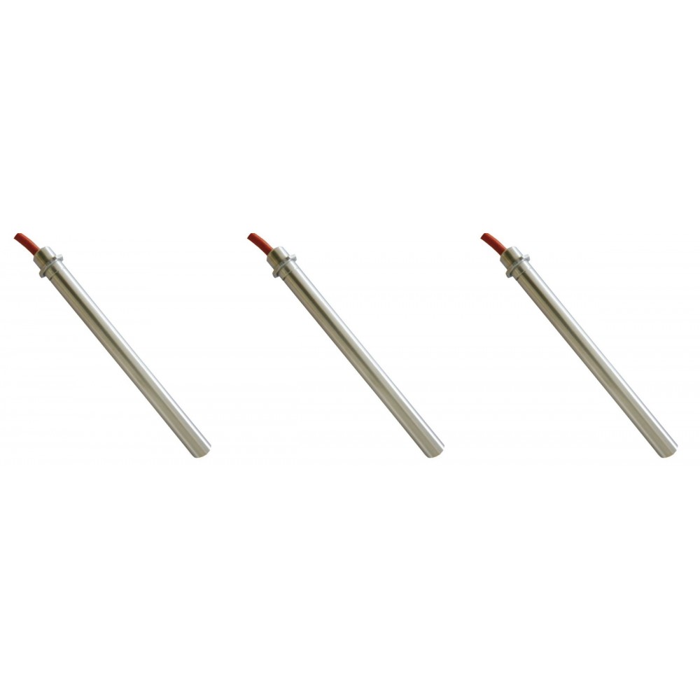Gløderør / Eltænder til pilleovne Ecoforest m.fl., samlet længde 155mm, 250W - x3 | Gløderør til pilleovn | Reservedele til Pilleovn |
