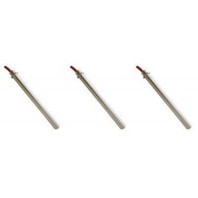 Gløderør / Eltænder til pilleovne Ecoforest m.fl., samlet længde 155mm, 250W - x3 - Gløderør til pilleovn