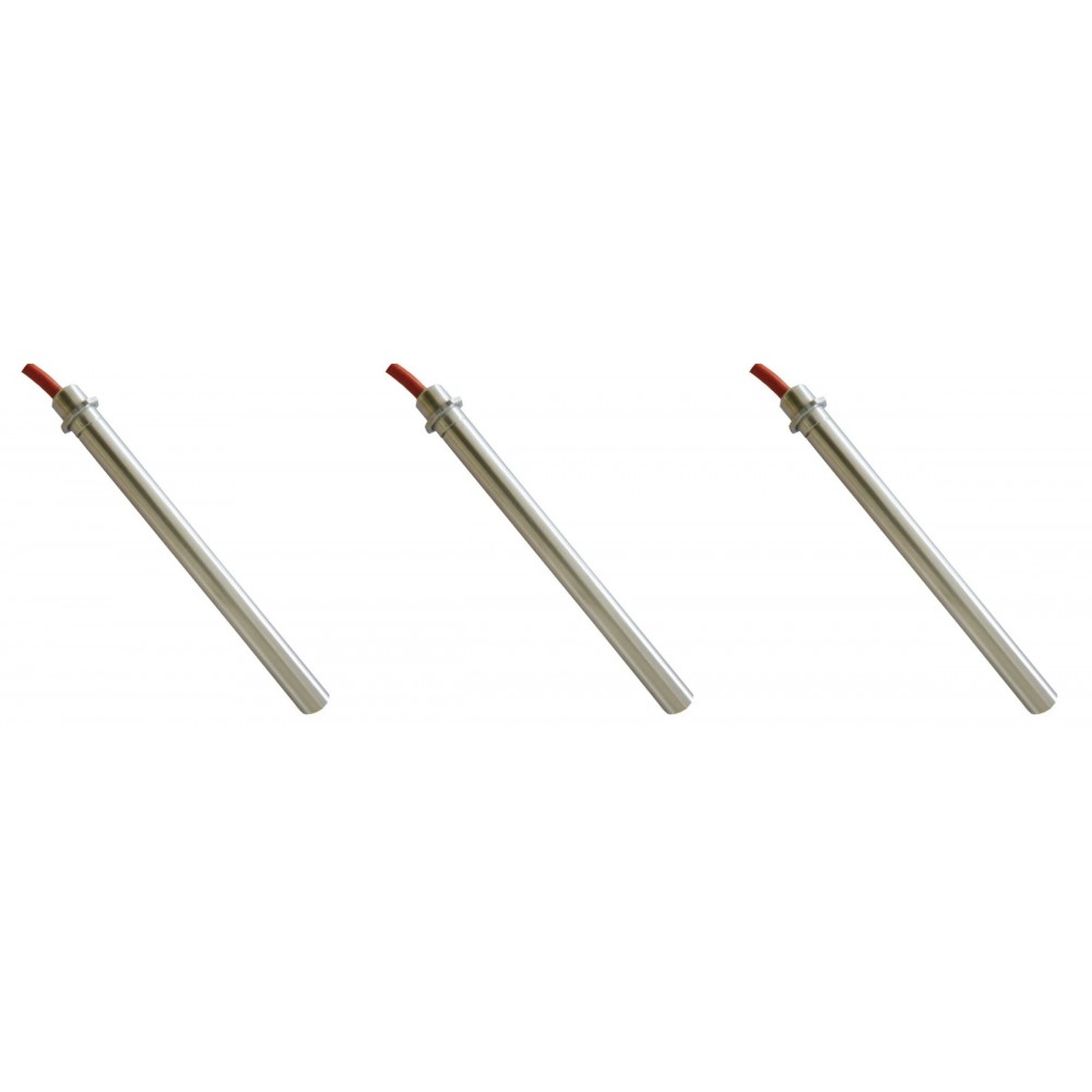 Gløderør / Eltænder til pilleovne ComfortBilt, Avalon, Lopi og andre, total længde 160mm, 250W - x3 | Gløderør til pilleovn | Reservedele til Pilleovn |