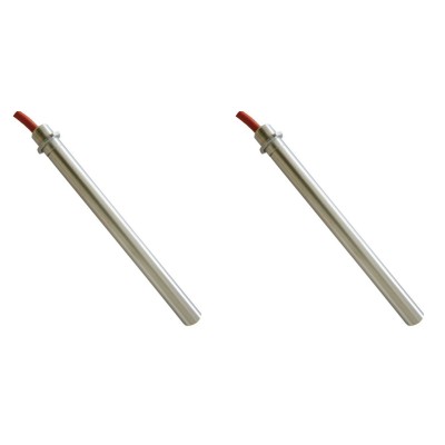 Gløderør / Eltænder til pilleovne Alfa Plam, Palazzetti, Biasi, Olimpia Splendid, Olsberg Libera, Royal, Thermorossi m.fl., samlet længde 160 mm, 350W - x2 - Produktsammenligning