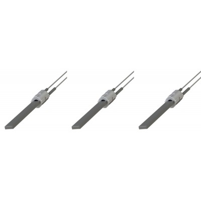 Gløderør / Eltænder med sort kvartskrystal til pilleovne Eco Spar, BURNiT, Palazzetti, VistaFlame, Whitfield, Lennox og andre, total længde 122mm, 400W - x3 - 