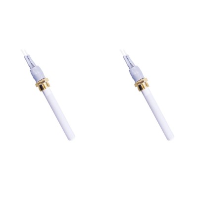 Keramisk gløderør / eltænder til pilleovne Eco Spar, BURNiT, Warmflow, Adler, AMG, Ecoteck og andre, total længde 88mm, 250W - x2 - Gløderør til pilleovn