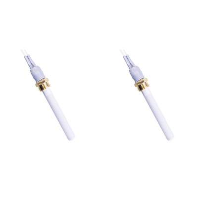Keramisk gløderør / eltænder til pilleovne Eco Spar, BURNiT, Warmflow, Adler, AMG, Ecoteck og andre, total længde 88mm, 250W - x2 - Gløderør til pilleovn
