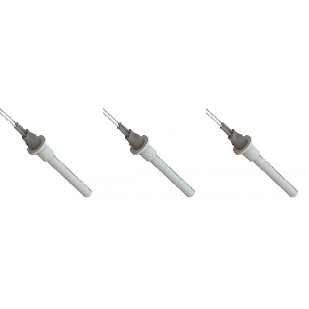 Keramisk gløderør / eltænder til pilleovne ETA, Grant Spira, ComfortBilt og andre, total længde 107mm, 260W - x3 | Gløderør til pilleovn | Reservedele til Pilleovn |