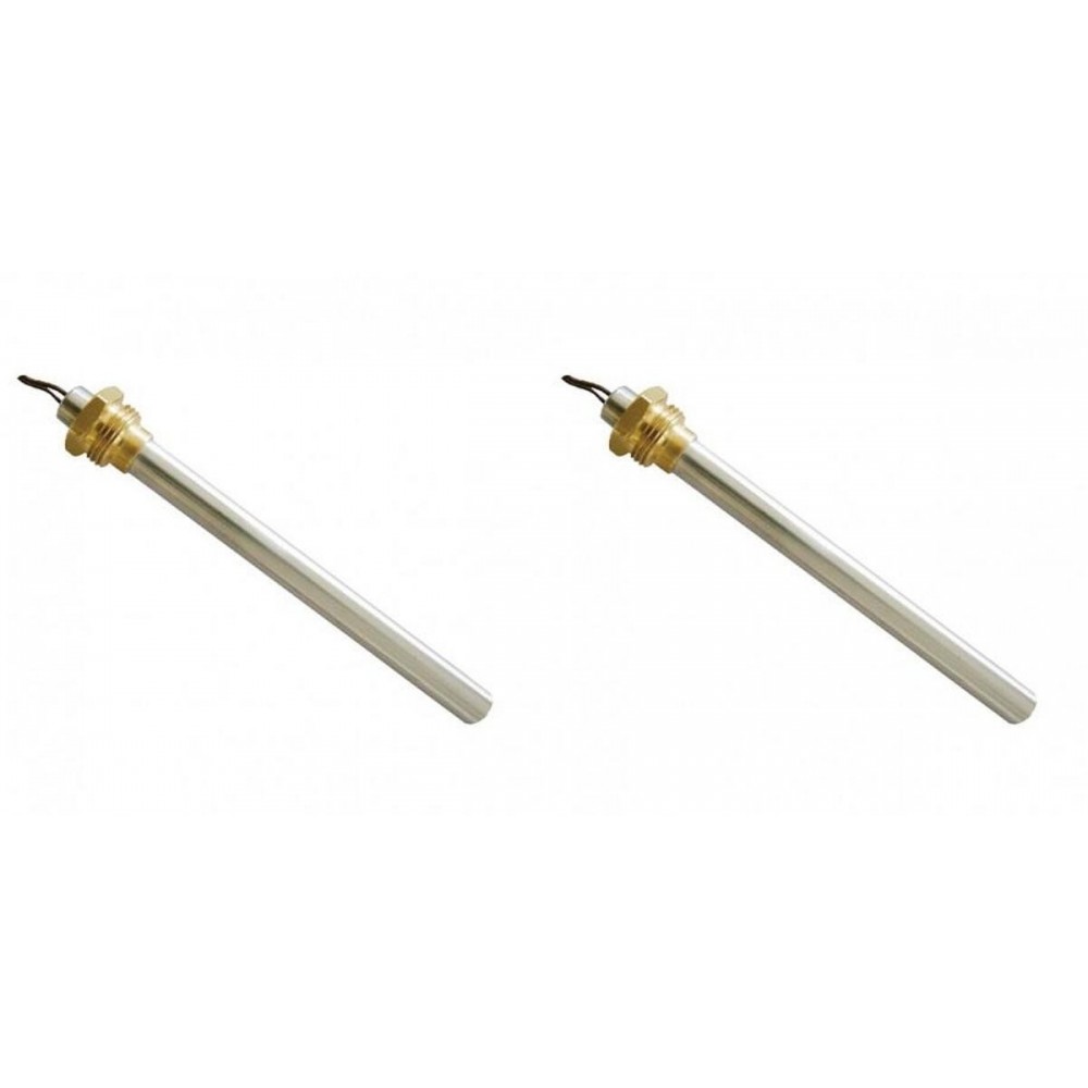 Gløderør / Eltænder til pilleovne BURNiT, Piazzetta, Karmek, MCZ, Ungaro, Superior, Cadel og andre, total længde 185 mm, 350W - x2 | Gløderør til pilleovn | Reservedele til Pilleovn |